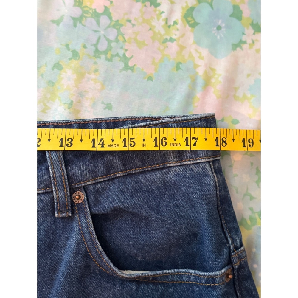 Free People | We The Free Deep Trance Dropped Boyfriend Jeans Plus Size 32/14 - Picture 12 of 14